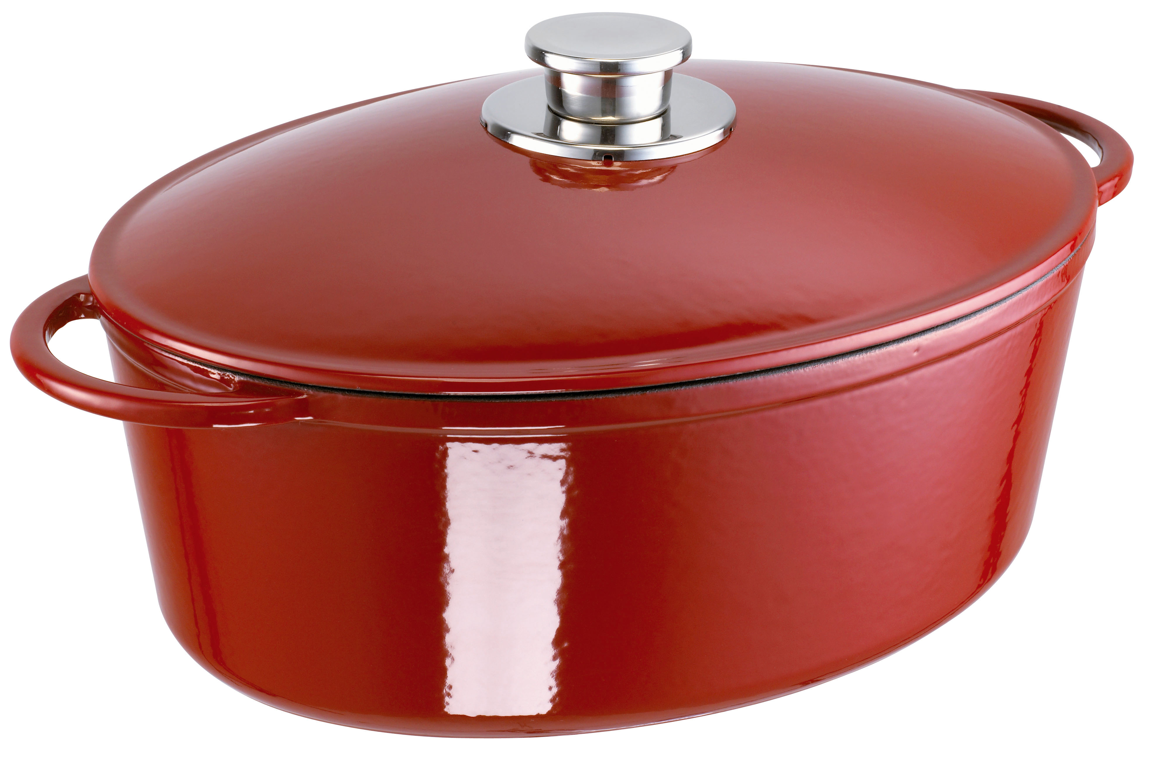 Bräter Rustika 34cm  Farbe: rot